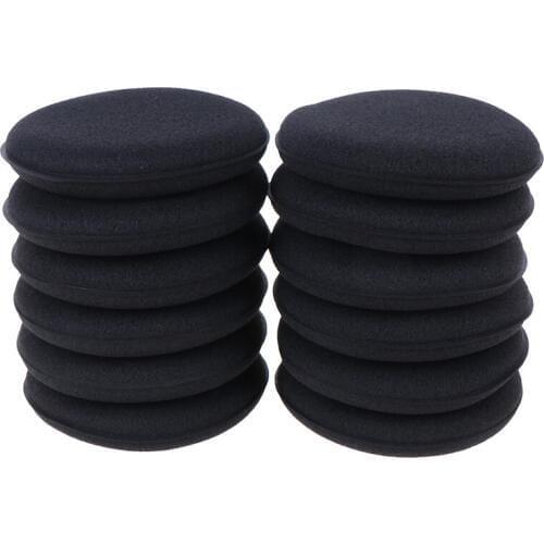 Hot sale 12pcs High Density Foam Sponge Auto Detailing Applicator Pad Best For Waxing and Polishing