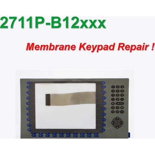 Allen Bradley PanelView PLUS 1250 2711P-B12 membrane overlay glass keypad 2711P-RDB12 2711P-B12C for Panel repair,Have in stock