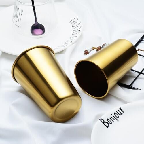 Creative Coffee Mug 350ML/550ML Stainless Steel Mug Metal Cup Outdoor Travel Mug Drinking
