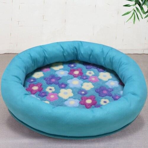 2021 Hot Round Dogs Nest Coral Plush Dog Bed Cheap And Comfortable Pet Pad Cats Nest Cat Bed Pet Bed