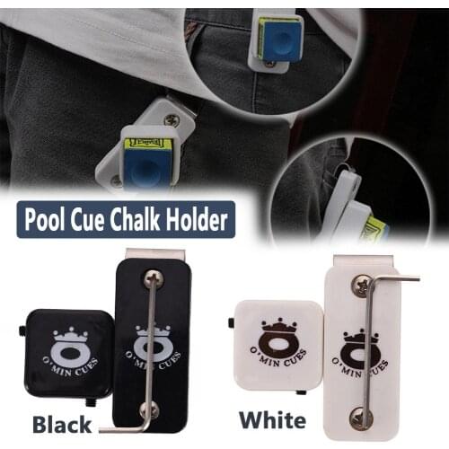 Magnetic Snooker Billiards Pool Table Plastic Cue Chalk Holder W/ with Belt Clip Snooker Chalk Cases with Strong Power Magnet