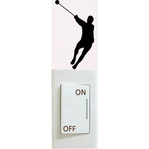 Hammer Throw Switch Decal Home Decor Vinyl Wall Sticker Accessories 6SS0352