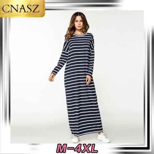 Muslim Middle Eastern Costume Islamic Morrocan Striped Bat Sleeve Dress Arab Turkey Skirt Dubai Robes Fashion Womens Clothing