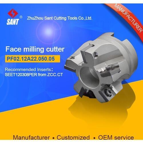 Applicable inserts FMP02-050-A22-SE12-05 indexable milling tools face milling cutter PF02.12A22.050.05