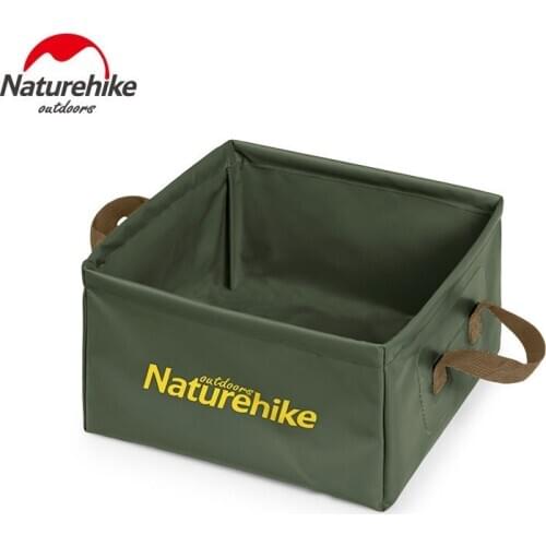 Naturehike 13L Foldable Square Basin Water Sink Bucket Storage Bag Multipurpose Portable Outdoor Travel Camping Hiking Basin