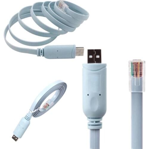 USB Extension RJ45 Console Cable FTDI USB FT232R chip+RS232 Level Shifter 1.8M For Cisco H3C HP huawei router (link servic