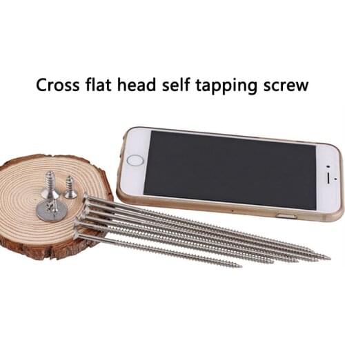 316 Stainless Steel Cross Countersunk Head Self-tapping Screw Long Screw KA Philips Flat Head Tapping Screws M3M4M5 20pcs