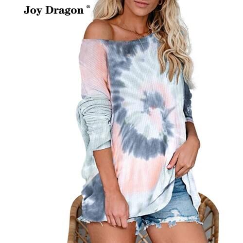 Women Sweatshirt Vintage Ropa Mujer Camisetas TieDye Shirt Tops Vetement Femme Chemise Poleras Clothes Cropped Feminino Blusas