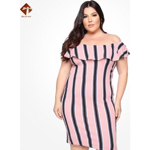 2021 Summer Fashion Halter Ruffles Bodycon Dress Off Shoulder Leaf Women Plus Size Dresses Print Stripe Wrap Sexy Party Clothes