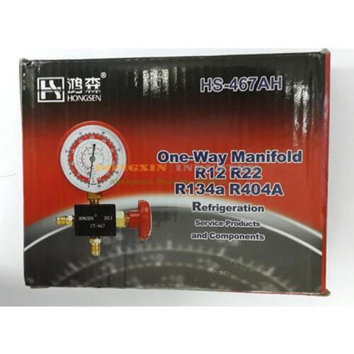1-Way Aluminum Body Manifold Gauge CT-467A Single Gauge For Household Air Conditioner