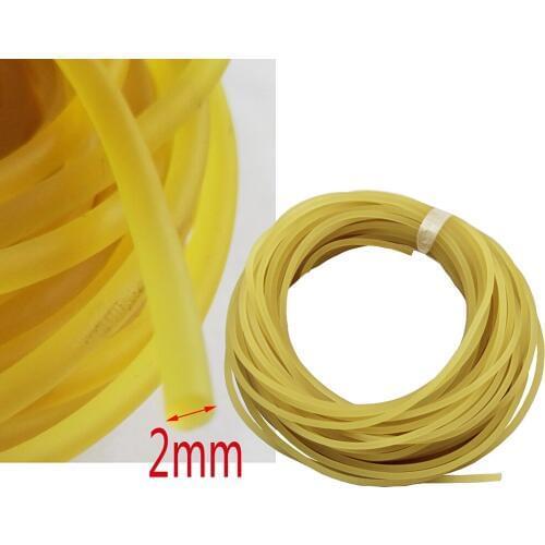 10Meters/Lot New Diameter 2mm Plain Traditional Elastic Rope Tied Reinforcement Group Fishing Line Solid Elastic Rubber Outdoor