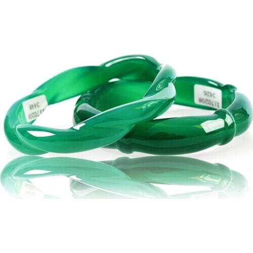 100% real jade bangles Chalcedony jade bangle jade bracelet bangles Hand-Carved Emerald Bangles