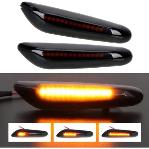 2 Pcs/Pair Car Turn Signal Lateral Side Marker Lamp LED Flashing Strobe Light Indicator Accessories