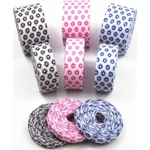 5Meter/Lot 10 25 40mm Polyester Fabric Cloth Layering Hole Flower Ribbon Printed Webbing DIY Hair Accessory Material