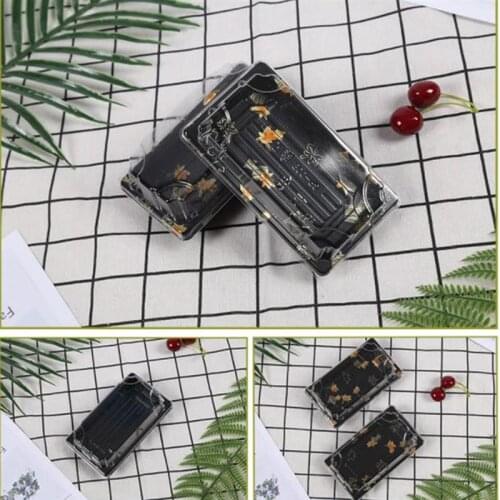 50/100pcs Disposable Sushi Packing Box Fruit Cake Carry Out Container Rectangle Food Container Take Out Boxes