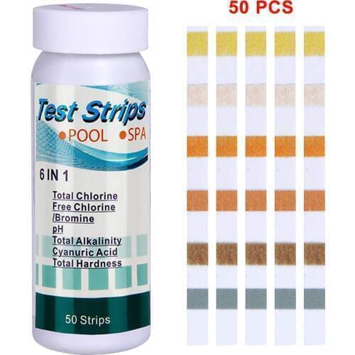 50PCS Chlorine Dip Test Strips Hot Tub LAY-Z-SPA Swimming Pool PH Tester Paper Perfect Test 5 - INSTANT RESULTS - Swimming Pool