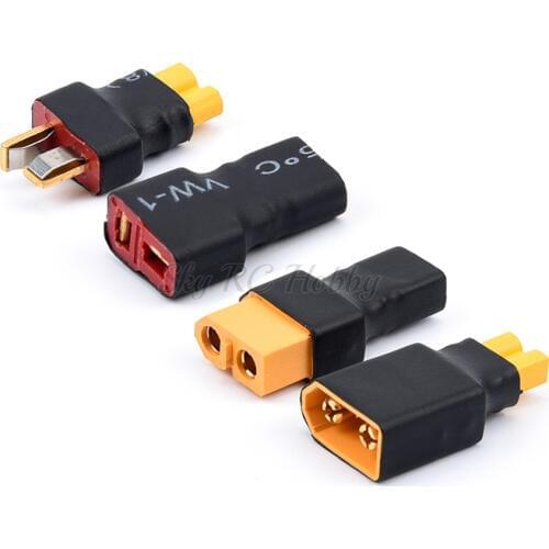 1PCS XT30 Male / Female to XT60 / T Plug Female/Male Power Adapter Converter RC Drone Connector Adapter Battery Converter Plug