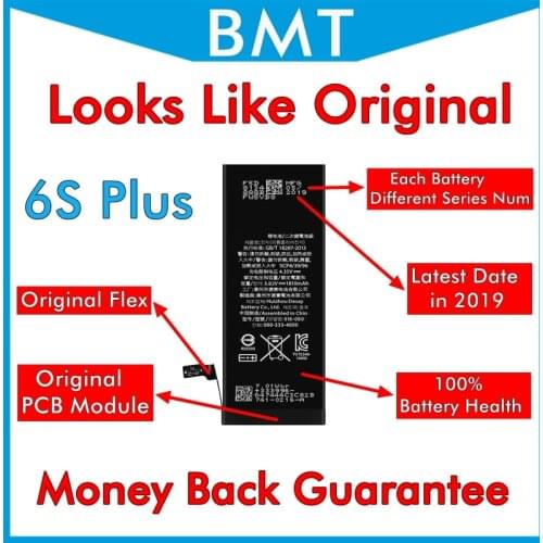 Bamyoyo 10pcs Looks Like Original Battery for iPhone 6S Plus 6SP Accu 2750mAh Replacement + AP LOGO + ILC Technology in 2019