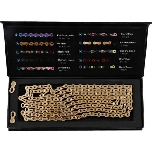 SUMC 8 9 10 11 12 Speed Bike Chain Bicycle Chains Links Velocidade Mountain Road Bike MTB Chains Part 116 Links Hollow Chains