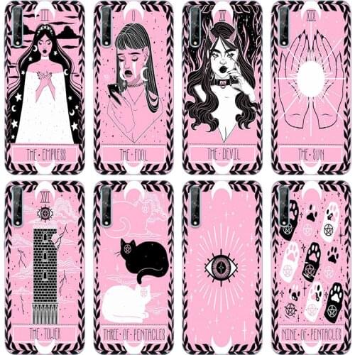 Hot The Lovely Omens Tarot Deck Silicone Case for Huawei Y5 Lite 2018 Y6 Y7A Y9A Prime 2018 Y9 2019 Y9S Y5P Y6P Y7P Y8P Cover