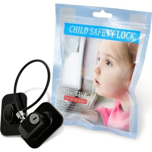 Baby Safety Easy Install 1 Key Window Lock Cabinet Refrigerator Door Non Drilling Freezer Restrictor Self Adhesive Home Children