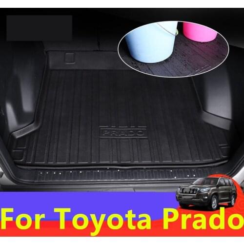 For Toyota Land Cruiser Prado 2010-2020 Dedicated full TPV rubber mat original car mat 3W waterproof Trunk mat Waterproof box