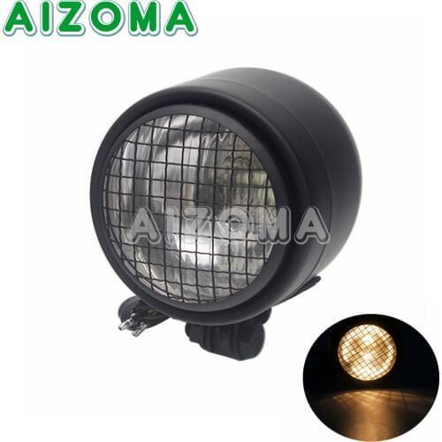 Motorcycle Headlight Motorbike 12V Retro Front Light Headlamp For Harley Honda Suzuki Bikes Cruisers Chopper Bobber Cafe Racer