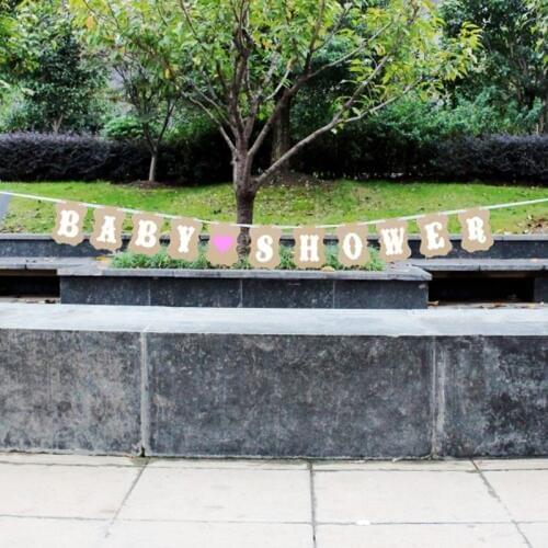 1Set "BABYSHOWER" Letter Bunting Flags Garland,Banner, Photo Booth, Wedding Party Photography Props Decoration Events Supplies