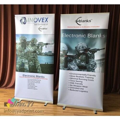 Quality 100X200CM Portable Retractable Aluminium Pull/Roll up for Exhibition/Fair/Tradeshow/Advertising/promotion event display