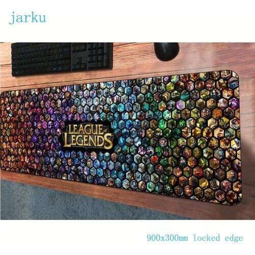 Lol mouse pad 900x300mm mats Gorgeous Computer mouse mat gaming accessories Cartoon large mousepad keyboard games pc gamer