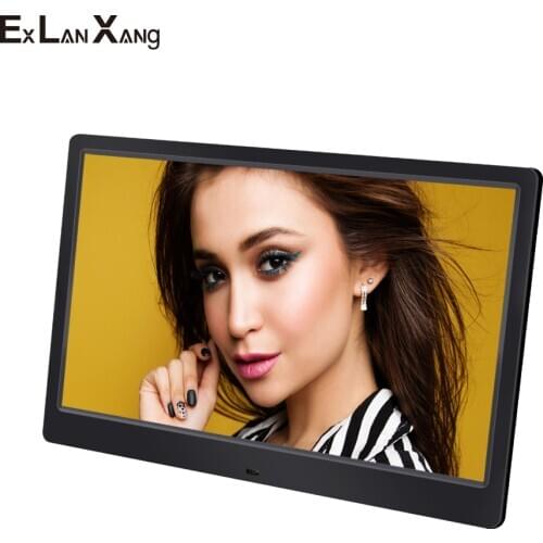 15.6 Inch HD Picture Multifunction Player MP3/MP4 Alarm Clock Digital Photo Frame Christmas Gift White Case
