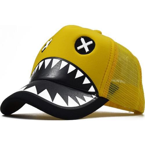 Fashion Hats for Children Boys Girls Net Cap Printing Cartoon Mouse Baseball Caps Students Sun Hat Summer Breathable Mesh Hats