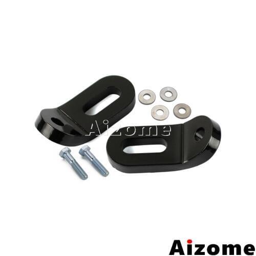 Motorcycle Black Steel Touchless Tie-Downs Mount Bracket For Harley Touring Road King Road Glide Electra Glide 1995-2017