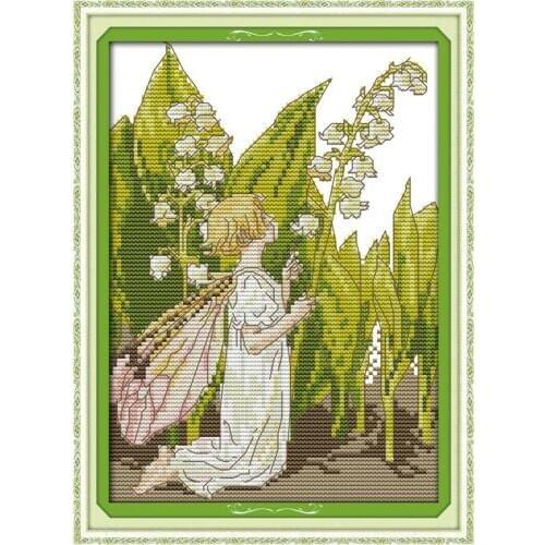 Penstemon spirit cross stitch kit people 18ct 14ct 11ct count print canvas stitches embroidery DIY handmade needlework plus