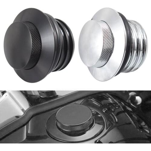 Motorcycle Knurled Aluminum Flush Pop-Up Fuel Gas Tank Cover Cap For Harley Dyna Softail XL 1200 833 Road King Glides Models