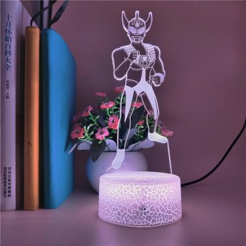 APP Control 3D Night Light Plug In LED Ultraman Taro Desk Lamp Bedside Nightlight Boys Fans Holiday Birthday Gift Room Decor