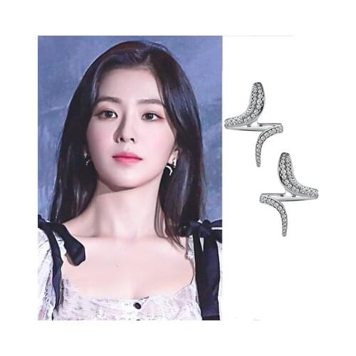 Irene Same Earrings Korean Drama Ear piercing Line Personality For Women Girls Pendientes