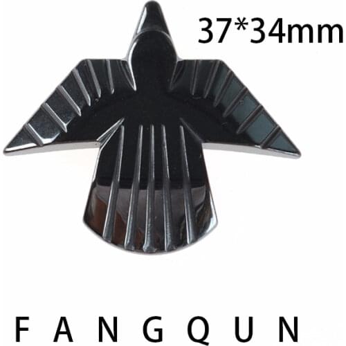 Natural stone Hematite Black Bird Pendant 37*34mm Non-Magnetic Bead Charm Jewelry DIY Necklace making accessories For Women Men