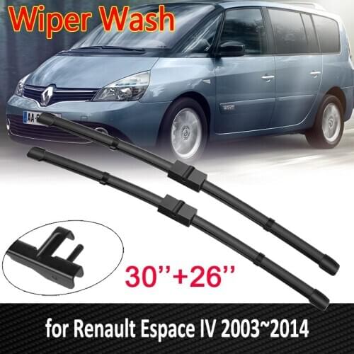 For Renault Espace IV 2003~2014 Car Wiper Blade Windshield Wipers Car Accessories 2004 2005 2006 2007 2008 2009 2010 2011 2012
