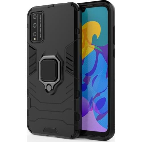 Armor Shockproof Ring Holder Case For Samsung Galaxy A71 5G Hard PC Soft TPU Hybrid Rugged Back Cover