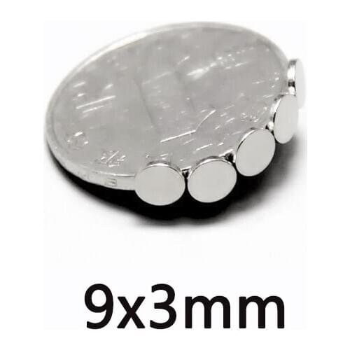 10/20/30 PCS 9x3 mm Thin Neodymium Strong Magnet 9mmX3mm Permanent Magnet 9x3mm Powerful Magnetic Round Magnet 9*3
