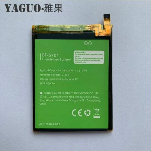 100% Original High Quality Battery 2940mAh For LEAGOO S8 S 8 BT-5701 BT5701 BT 5701 Batterie Batteria