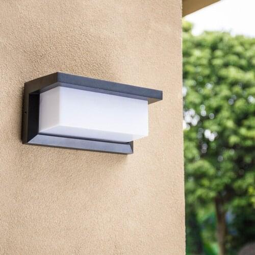 15W IP65 Waterproof LED Wall Lamp Modern Outdoor AC100-240V Moisture-proof Wall Light Garden Porch Hallway Home Sconce Lighting