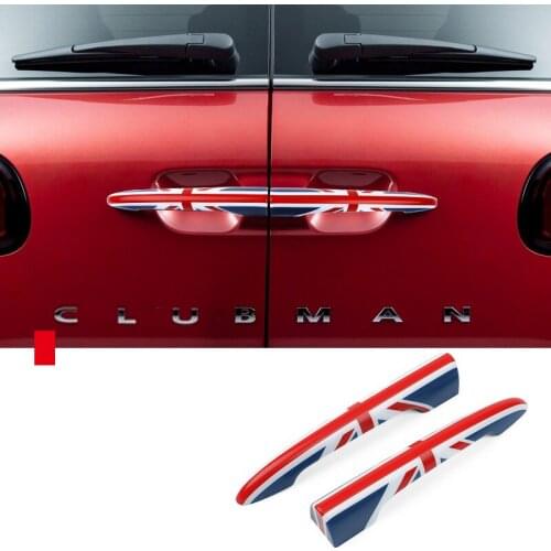 2Pcs Car Trunk Handle Cover Shell Trim Stickers Decoration Decals For Mini Cooper F54 Clubman JCW Car Styling Auto Accessories