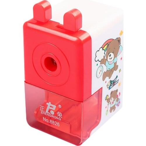 2pcs Creative Cartoon Cute Bear Children Pencil Sharpener Pencil Sharpener Student Stationery Wholesale Prizes