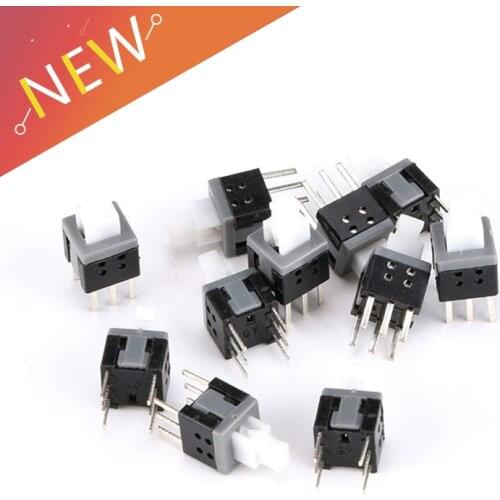 20Pcs/lot6 pin Button switch 6-pin-switch 5.8*5.8MM Double-row Self Locking Switches 5.8X5.8mm Key switch