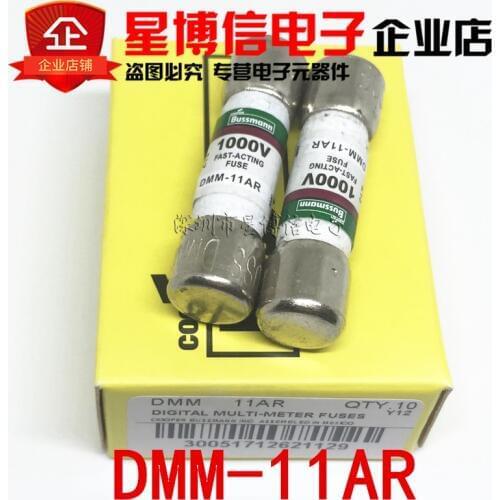 3Pcs BUSS fuses DMM-11AR DMM-11AR DMM-11A 10x38mm 1000V 11A DMM with fuse for multimeter F87V/F175/F177/F179/F287/F289