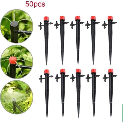 50 pieces/set of garden sprinkler irrigation micro-flow dripper irrigation garden flower bed adjustable irrigation sprinkler