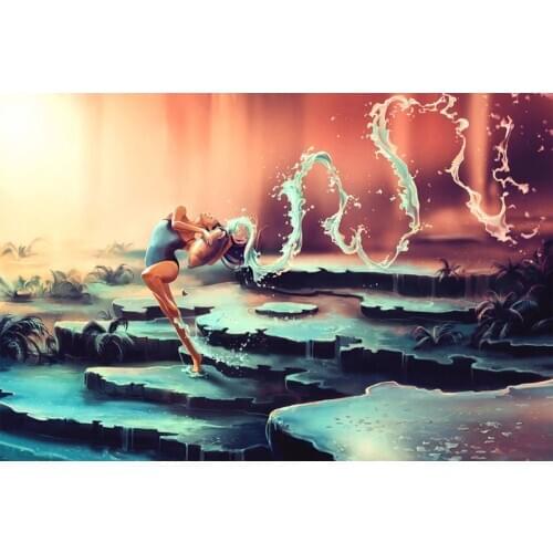 5D Diy Diamond Painting Cross Stitch full Square Round Diamond Embroidery aquarius from the dancing zodiac for room Decor H1059