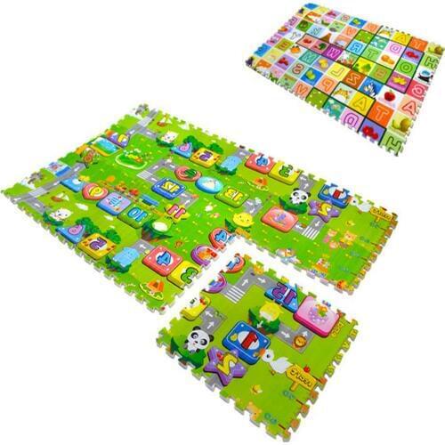 6pcs/set Kids Toys Carpet Puzzle Mats 60*60*2cm Rug Puzzle Baby Play Mats EVA Mat Children Foam Carpet Developing Rug Goma Eva